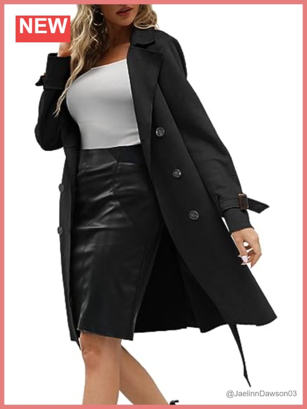 Faux Suede Double Breasted Lightweight Trench Coat